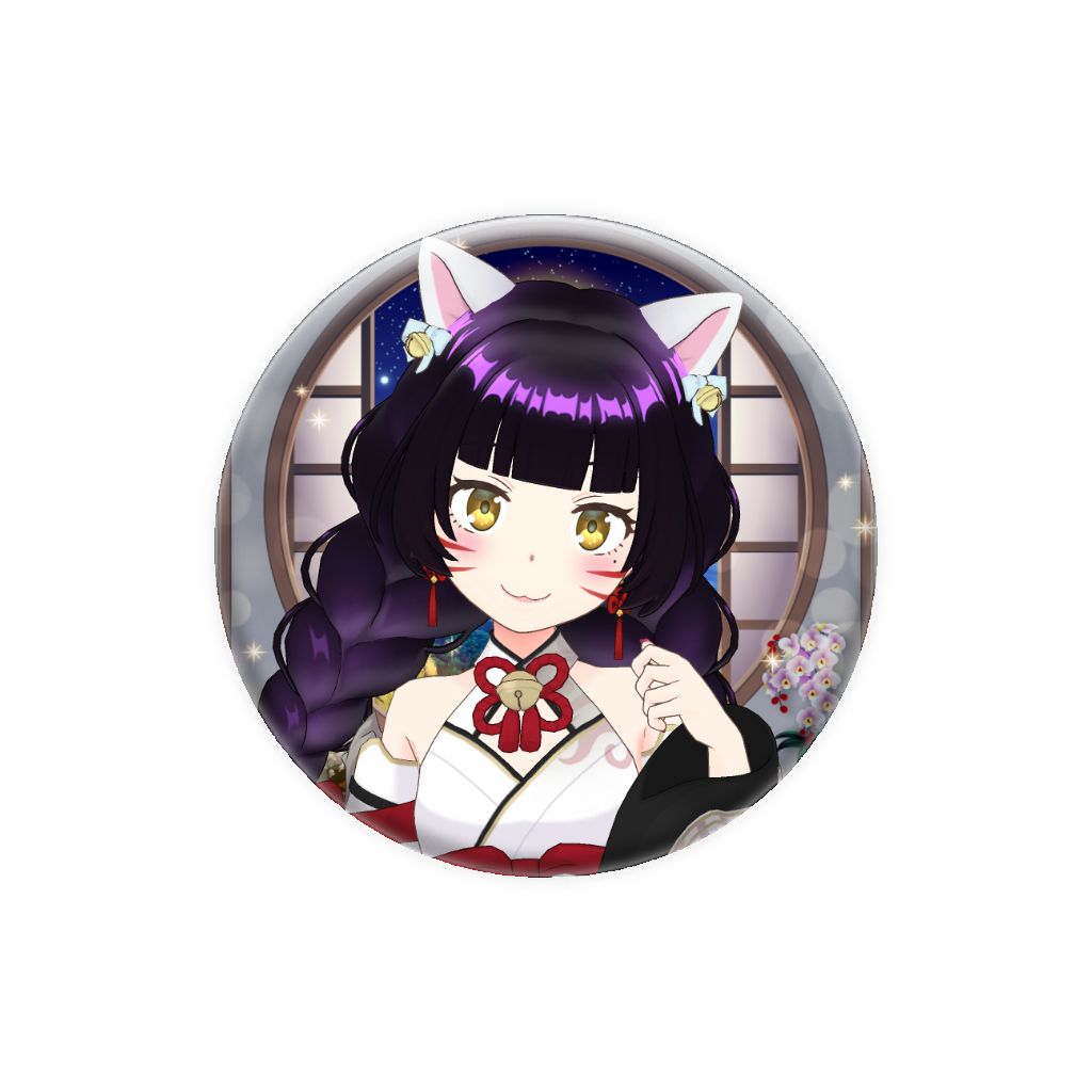 【まなネコ】9月アニバーサリーシリーズ-缶バッジ